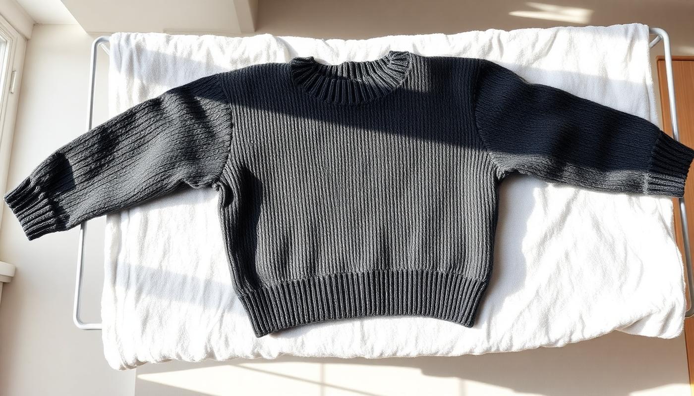 Wool and other delicate knits should be dried flat rather than tumbled.