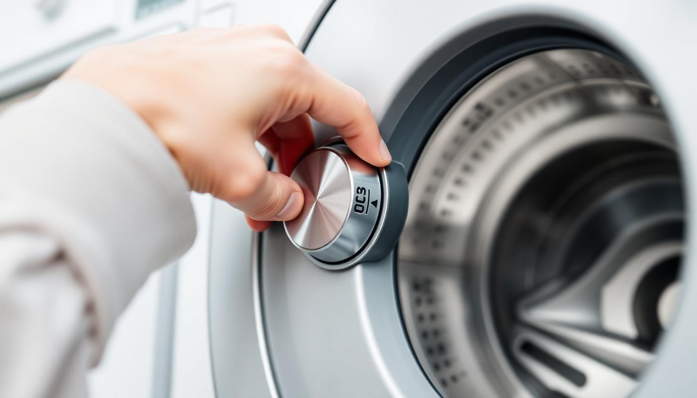 A washing machine mid cold-water wash cycle